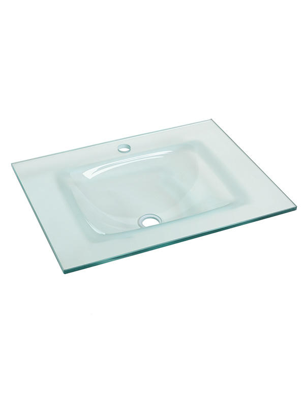 61cm 透明玻璃台盆浴室水槽