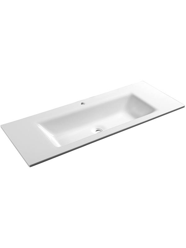120cm纯白凤凰石单碗浴室水槽